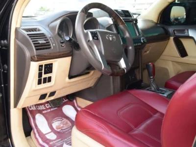 2014 TOYOTA PRADO GXR 4.0L 6 Cylinders PETROL Engine Black Maroon SUV GCC Specs