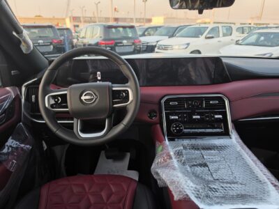 2026 Nissan Patrol 3.5 Litres DOHC Twin Turbo V6 Petrol Engine Black Red SUV GCC Specs
