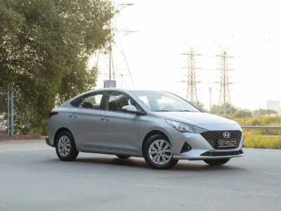 2023 Hyundai Accent Smart 1.6 Litres 4 Cylinders Petrol Engine Silver Grey Sedan GCC Specs