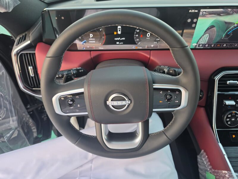 2026 Nissan Patrol 3.5 Litres DOHC Twin Turbo V6 Petrol Engine Black Red SUV GCC Specs