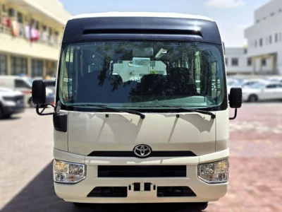 2026 Toyota Coaster 2.7l 4 Cylinders Petrol Engine M/T RWD 23 seats White Brown Bus