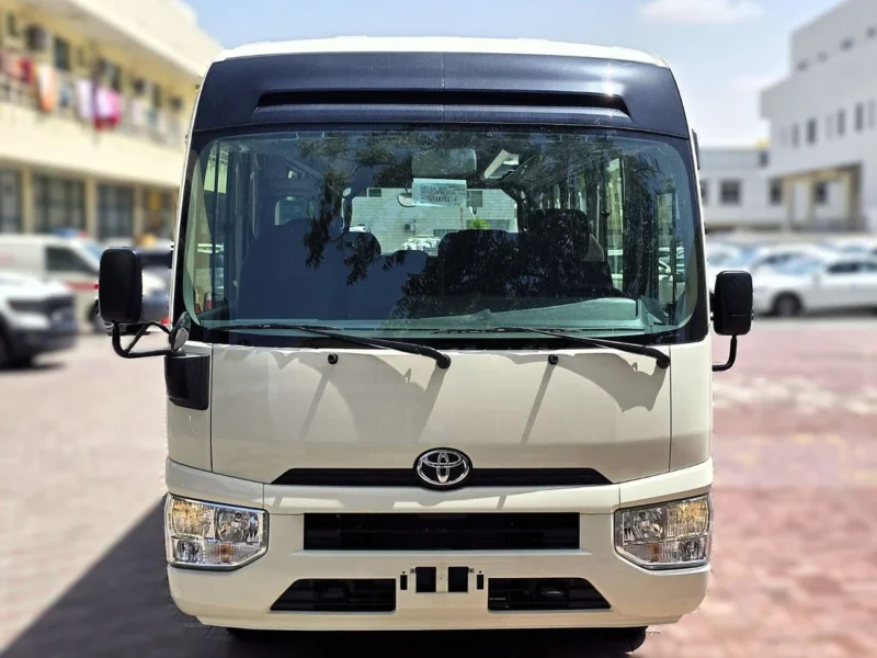2026 Toyota Coaster 2.7l 4 Cylinders Petrol Engine M/T RWD 23 seats White Brown Bus