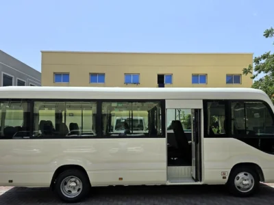 2026 Toyota Coaster 2.7l 4 Cylinders Petrol Engine M/T RWD 23 seats White Brown Bus