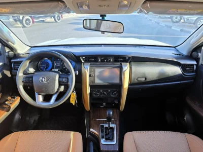 2023 Toyota Fortuner 2.7 Litres 4 Cylinders Petrol Engine White Tan SUV GCC Specs