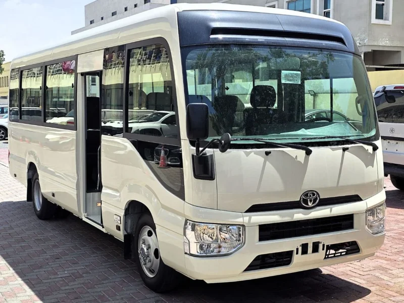2026 Toyota Coaster 2.7l 4 Cylinders Petrol Engine M/T RWD 23 seats White Brown Bus