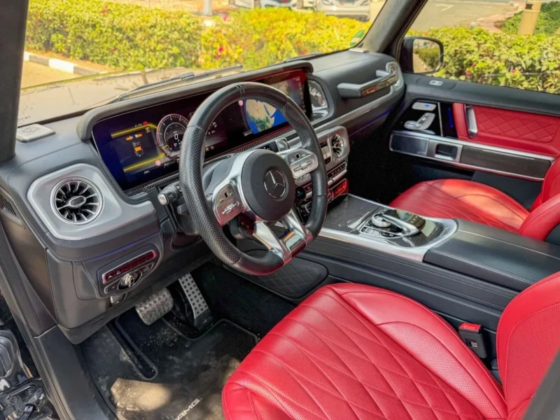 2023 Mercedes Benz G63 AMG STD 4.0 Litres V8 Petrol Engine Black Red SUV European Specs