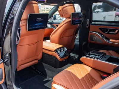 2024 Mercedes-Benz S500 4MATIC 3.0L Turbocharged Inline-6 Petrol Engine Black Tan Sedan GCC