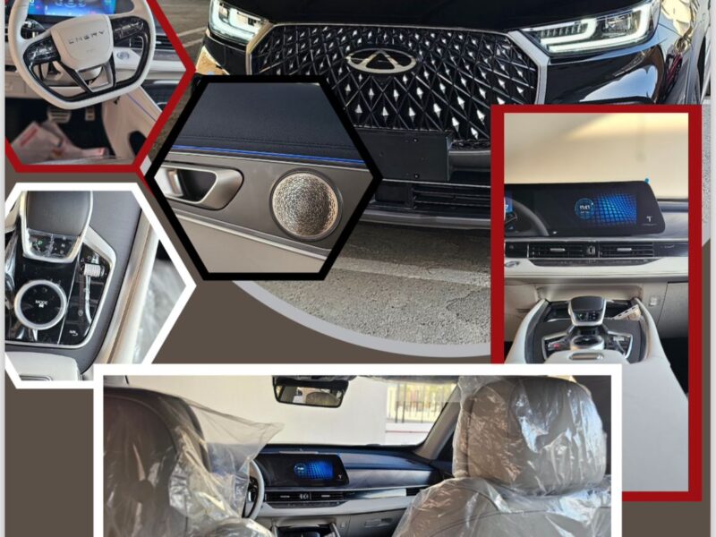 2026 Chery Tiggo 8 Pro Max 2.0 TGDI Turbocharged Petrol Engine Black Grey SUV GCC Specs