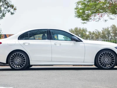 2026 Mercedes Benz C200 AMG Night Package 1.5L Turbo + 48V Mild Hybrid White Tan Sedan