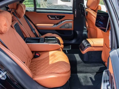 2024 Mercedes-Benz S500 4MATIC 3.0L Turbocharged Inline-6 Petrol Engine Black Tan Sedan GCC