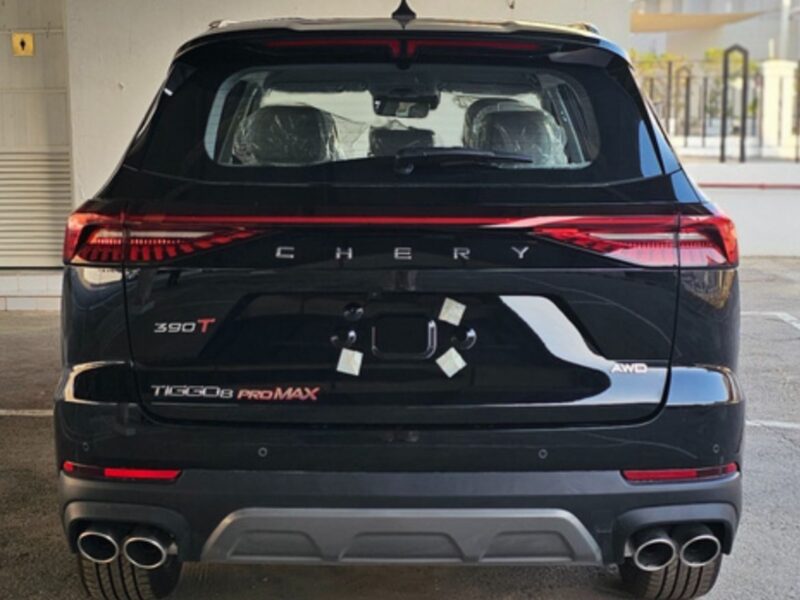 2026 Chery Tiggo 8 Pro Max 2.0 TGDI Turbocharged Petrol Engine Black Grey SUV GCC Specs