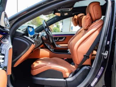 2024 Mercedes-Benz S500 4MATIC 3.0L Turbocharged Inline-6 Petrol Engine Black Tan Sedan GCC