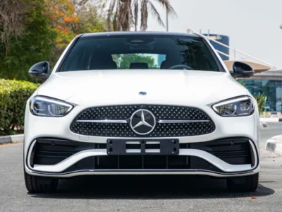 2026 Mercedes Benz C200 AMG Night Package 1.5L Turbo + 48V Mild Hybrid White Tan Sedan