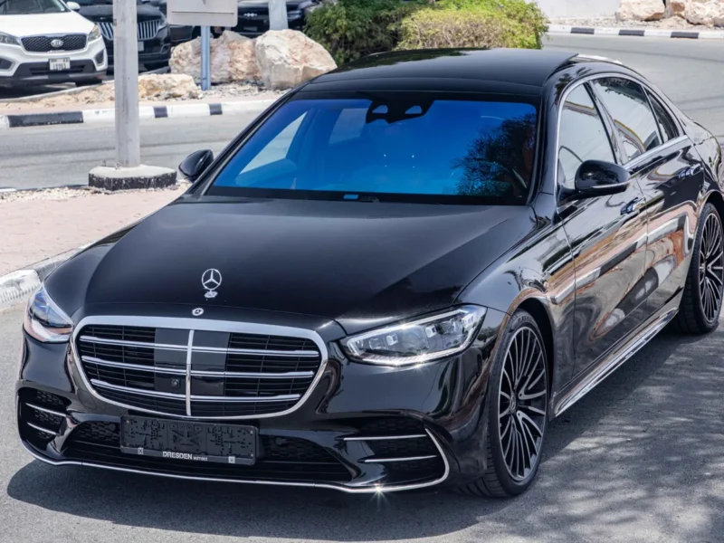 2024 Mercedes-Benz S500 4MATIC 3.0L Turbocharged Inline-6 Petrol Engine Black Tan Sedan GCC