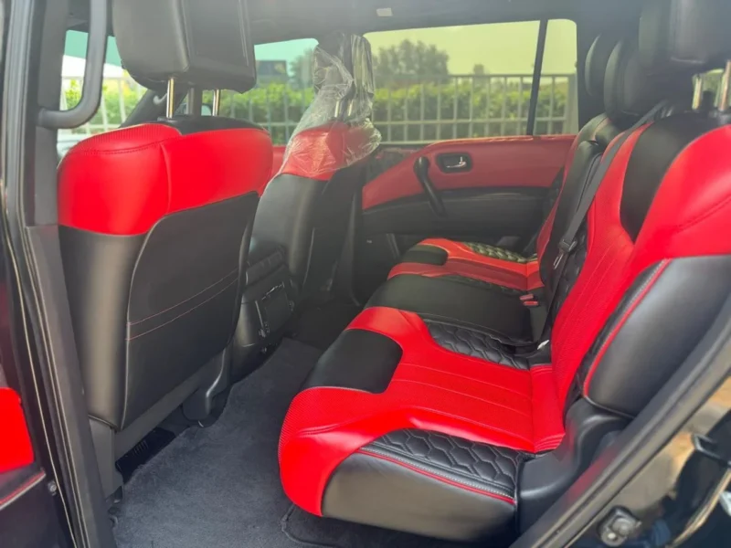 2022 Nissan Patrol LE T2 5.6 Liters 8 Cylinders Petrol Engine Black Red SUV GCC Specs
