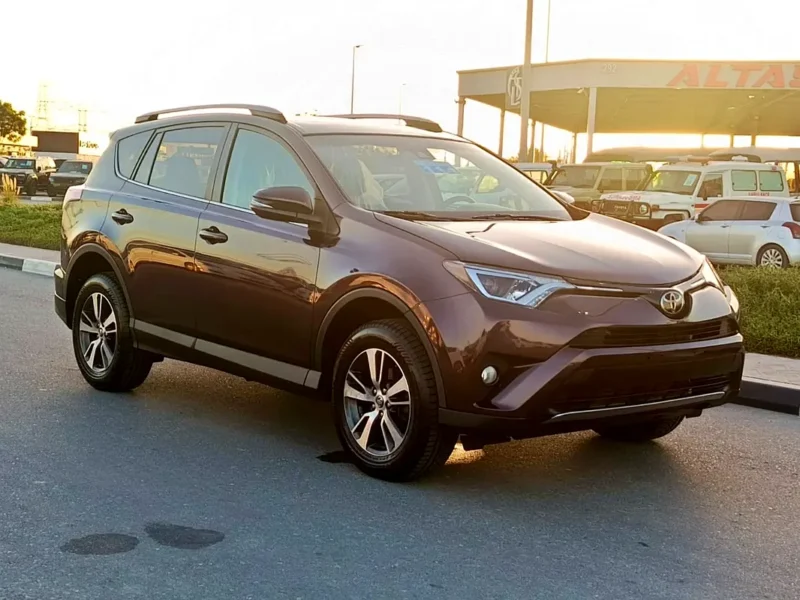 2018 Toyota RAV 4 XLE Premium 4 Cylinders Petrol Engine Burgundy Maroon SUV US Specs