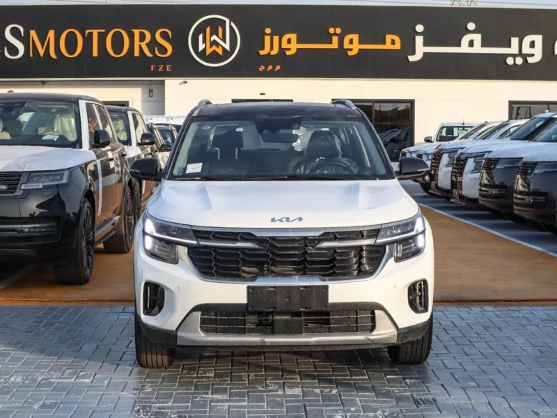 2025 Kia Seltos EX GLS MID Option1.5 Litres MPI 4 Cylinders Petrol Engine White Black SUV