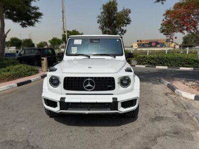 2025 Mercedes Benz G63 AMG STD NIGHT PACKAGE 4.0L V8 Engine White Black SUV