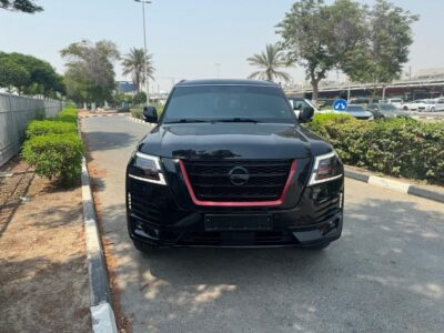 2022 Nissan Patrol LE T2 5.6 Liters 8 Cylinders Petrol Engine Black Red SUV GCC Specs