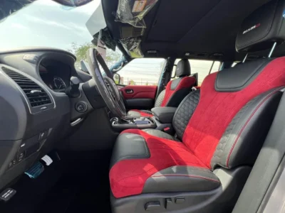 2023 Nissan Patrol NISMO 5.6 Litres 8 Cylinders Petrol Engine White Red SUV GCC Specs