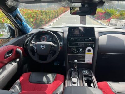 2023 Nissan Patrol NISMO 5.6 Litres 8 Cylinders Petrol Engine White Red SUV GCC Specs