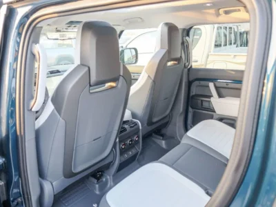 2026 Land Rover Defender OCTA 4.4-Liter Twin-Turbocharged V8 Engine Blue White SUV