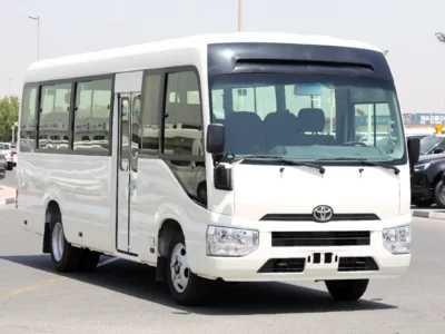 2025 Toyota Coaster 4 Cylinders Petrol Engine Manual White Beige Van GCC Specs
