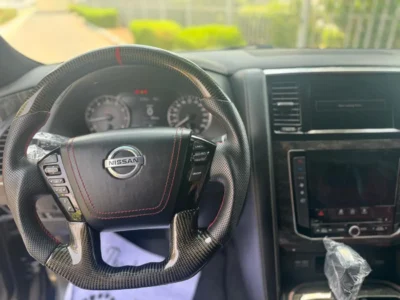 2022 Nissan Patrol LE T2 5.6 Liters 8 Cylinders Petrol Engine Black Red SUV GCC Specs