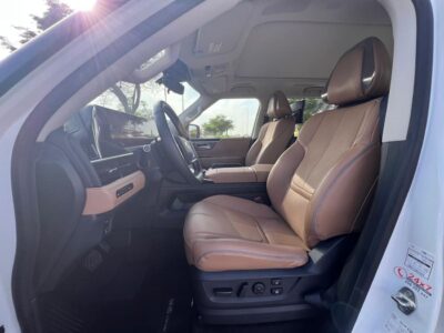 2026 Infiniti QX80 SENSORY BENCH CHAIRS 3.5 Litres 6 Cylinders Petrol Engine White Tan SUV