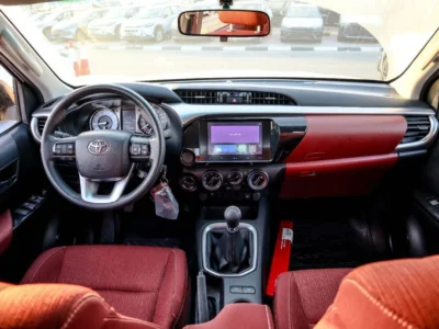 2026 Toyota Hilux DC 2.7 L 4-cylinder Petrol Dual VVT-i Engine White Red Pickup Truck GCC