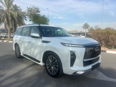 2026 Infiniti QX80 SENSORY BENCH CHAIRS 3.5 Litres 6 Cylinders Petrol Engine White Tan SUV