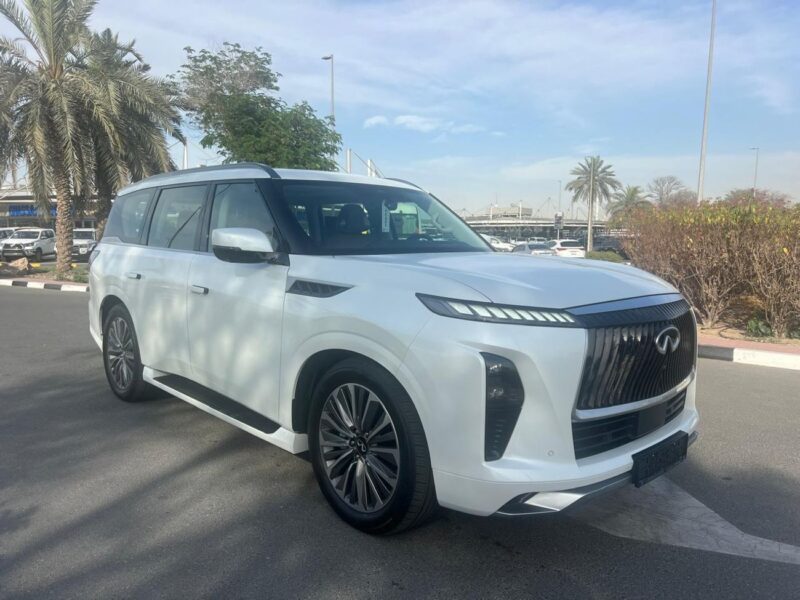 2026 Infiniti QX80 SENSORY BENCH CHAIRS 3.5 Litres 6 Cylinders Petrol Engine White Tan SUV