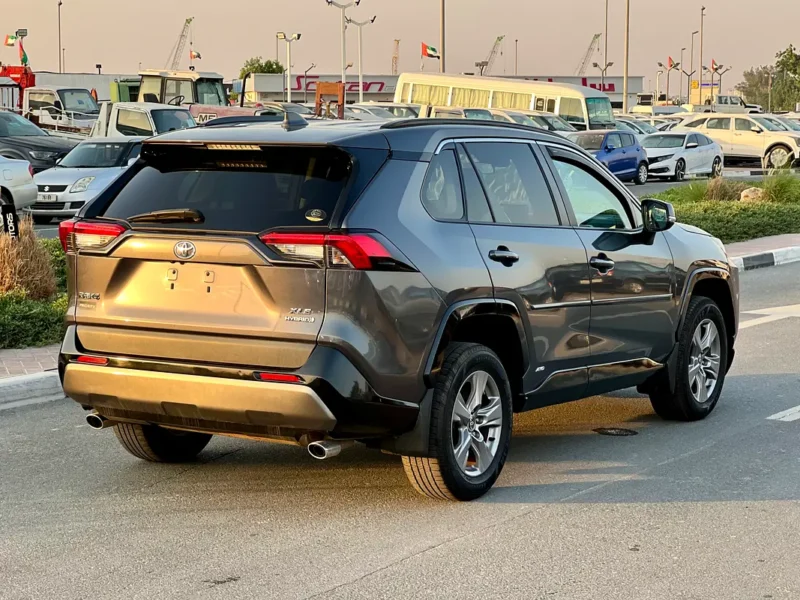 2022 Toyota RAV 4 XLE Premium Hybrid 4 Cylinders Engine Grey Black SUV American Specs