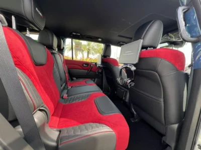 2023 Nissan Patrol NISMO 5.6 Litres 8 Cylinders Petrol Engine White Red SUV GCC Specs