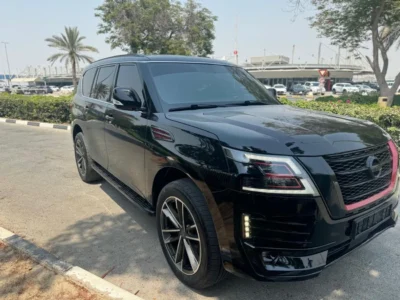 2022 Nissan Patrol LE T2 5.6 Liters 8 Cylinders Petrol Engine Black Red SUV GCC Specs
