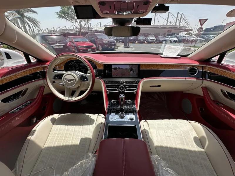 2022 Bentley Flying Spur 4.0 Litres V8 Petrol Engine White Red Sedan Japanese Specs