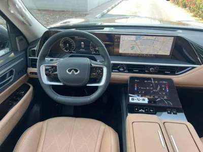 2026 Infiniti QX80 SENSORY BENCH CHAIRS 3.5 Litres 6 Cylinders Petrol Engine Black Tan SUV