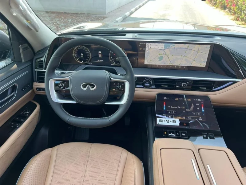2026 Infiniti QX80 SENSORY BENCH CHAIRS 3.5 Litres 6 Cylinders Petrol Engine Black Tan SUV
