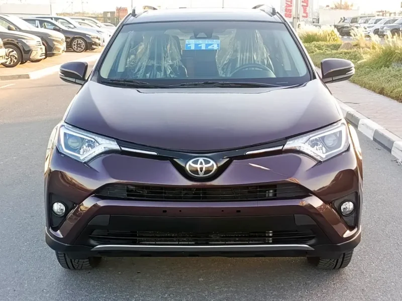 2018 Toyota RAV 4 XLE Premium 4 Cylinders Petrol Engine Burgundy Maroon SUV US Specs