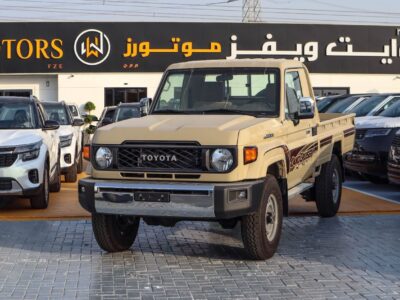 2026 Toyota Land Cruiser 70 Series 4.0L V6 Single Cab Utility Beige Pickup Truck GCC Specs