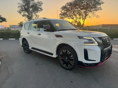 2021 NISSAN PATROL XE UPGRADE TO NISMO 4.0 Litres 6 Cylinders Engine White Red SUV
