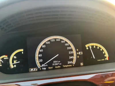 2008 Mercedes-Benz S-Class S 500 8 Cylinders Petrol Engine Silver Black Sedan Japanese Specs
