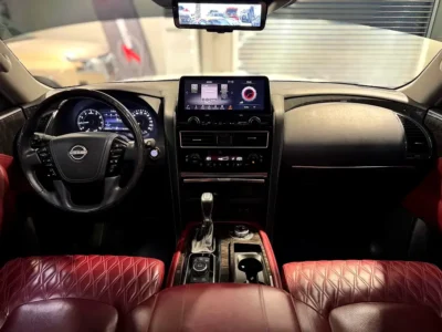 2024 Nissan Patrol SE Platinum 6 Cylinders petrol Engine White Red SUV GCC Specs Full Option
