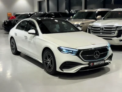 2026 Mercedes-Benz E-Class E 300 4MATIC 4 Cylinders petrol Engine White Brown Sedan