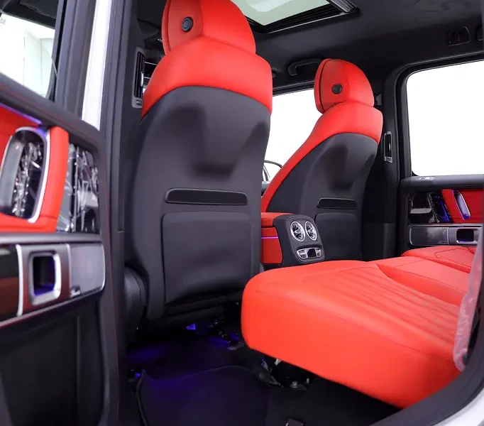 2026 Mercedes-Benz G-Class G 63 AMG 4.0L V8 Biturbo White Red SUV DOUBLE NIGHT PACKAGE