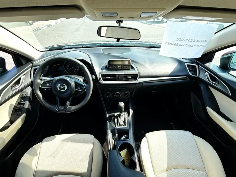 2019 Mazda 3 GT 2.5L Skyactiv-G 4 Cylinders Petrol Engine Grey Beige Sedan GCC Specs