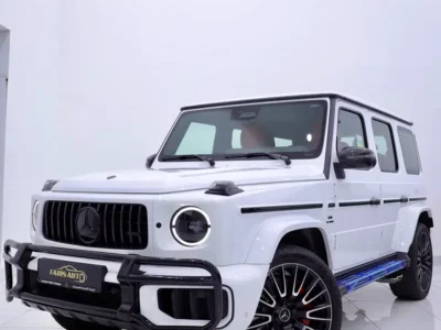 2026 Mercedes-Benz G-Class G 63 AMG 4.0L V8 Biturbo White Red SUV DOUBLE NIGHT PACKAGE