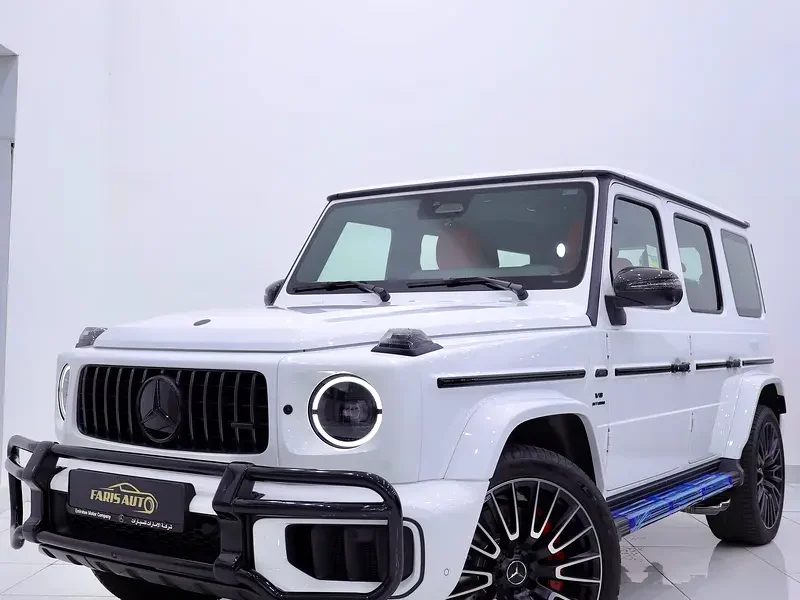2026 Mercedes-Benz G-Class G 63 AMG 4.0L V8 Biturbo White Red SUV DOUBLE NIGHT PACKAGE