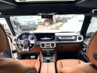 2021 Mercedes-Benz G63 AMG Golden Jubilee Edition 4.0L V8 Engine White Maroon SUV GCC