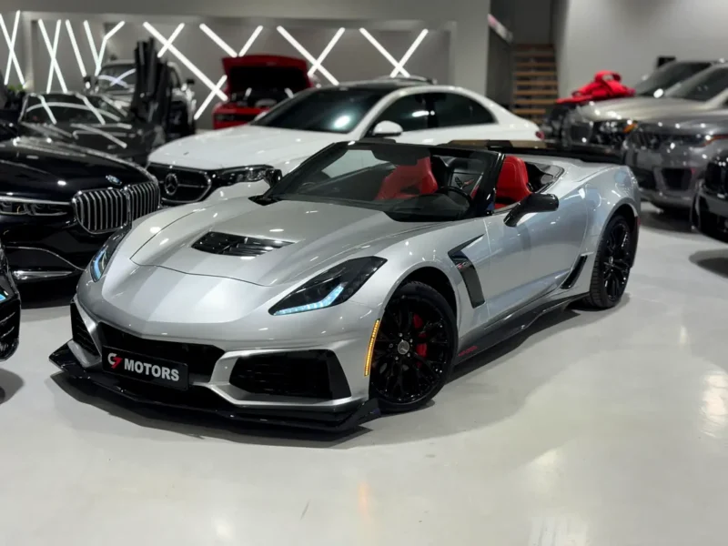 2015 Chevrolet Corvette Z06 1LZ 8 Cylinders Petrol Engine Grey Red Sports Car High Performance